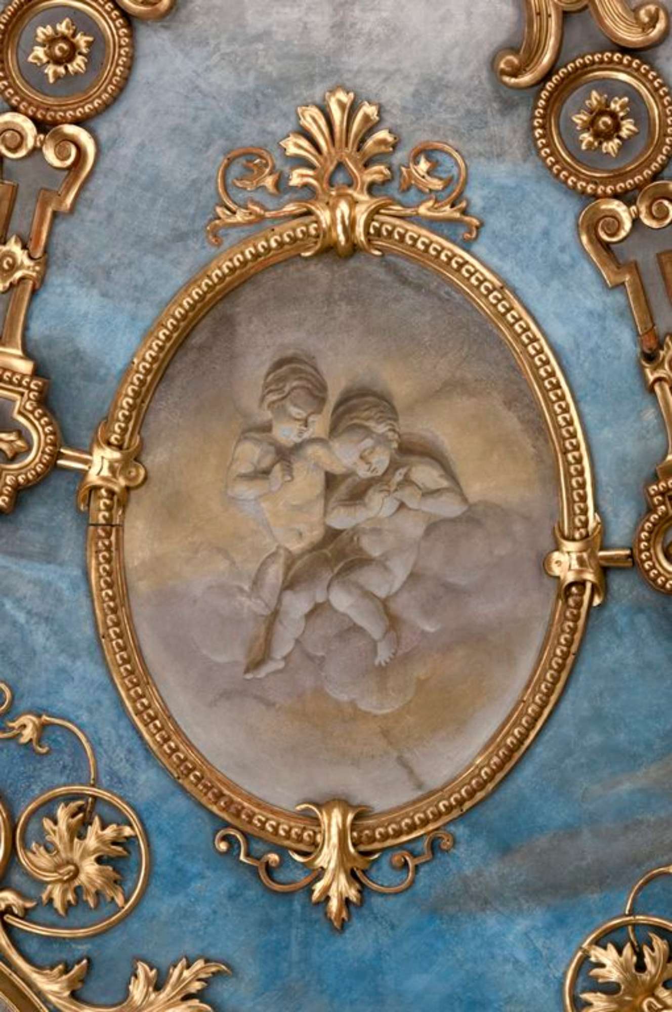 Piacenza, Teatro Municipale, particolare del velario (foto Andrea Scardova, IBC) 2016